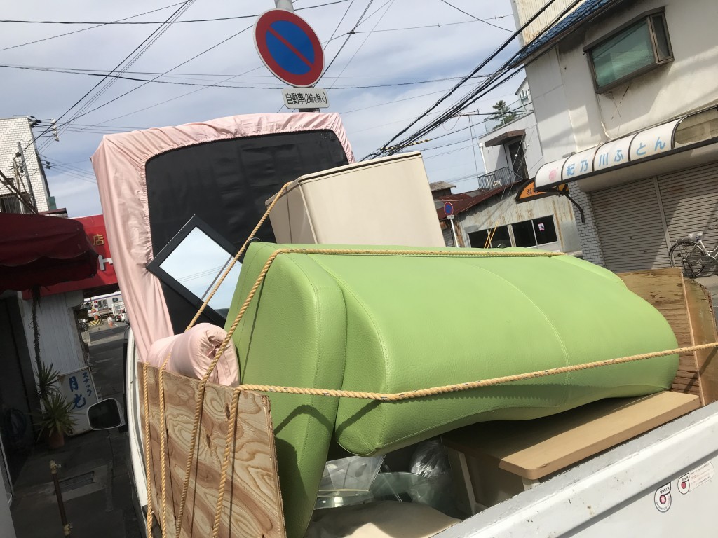 【海南市】冷蔵庫、ソファなどの不用品回収処分 お客様の声