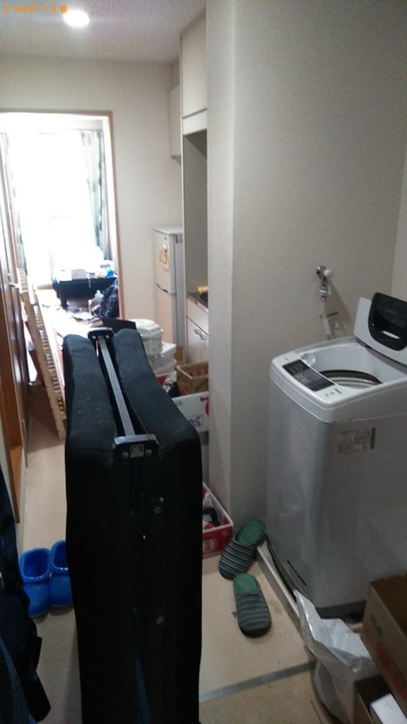 【和歌山市】冷蔵庫、洗濯機、折り畳みベッド、ロフトベッドの回収