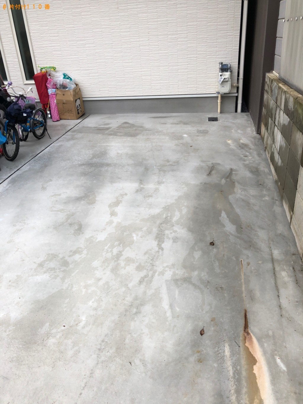 【田辺市】スタンドミラー、椅子、自転車、ベビーベッドの回収
