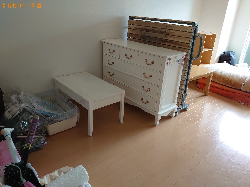 【和歌山市】スダンドミラー、マットレス付きシングルベッド等の回収