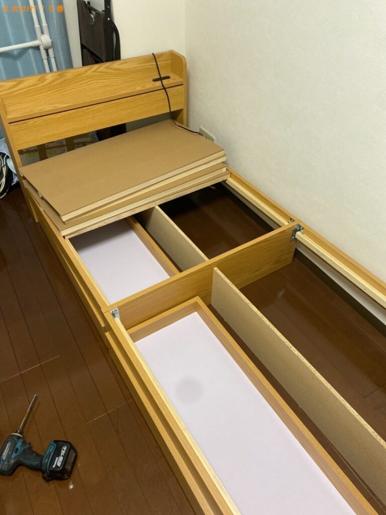 【和歌山市】シングルベッドの回収・処分ご依頼　お客様の声