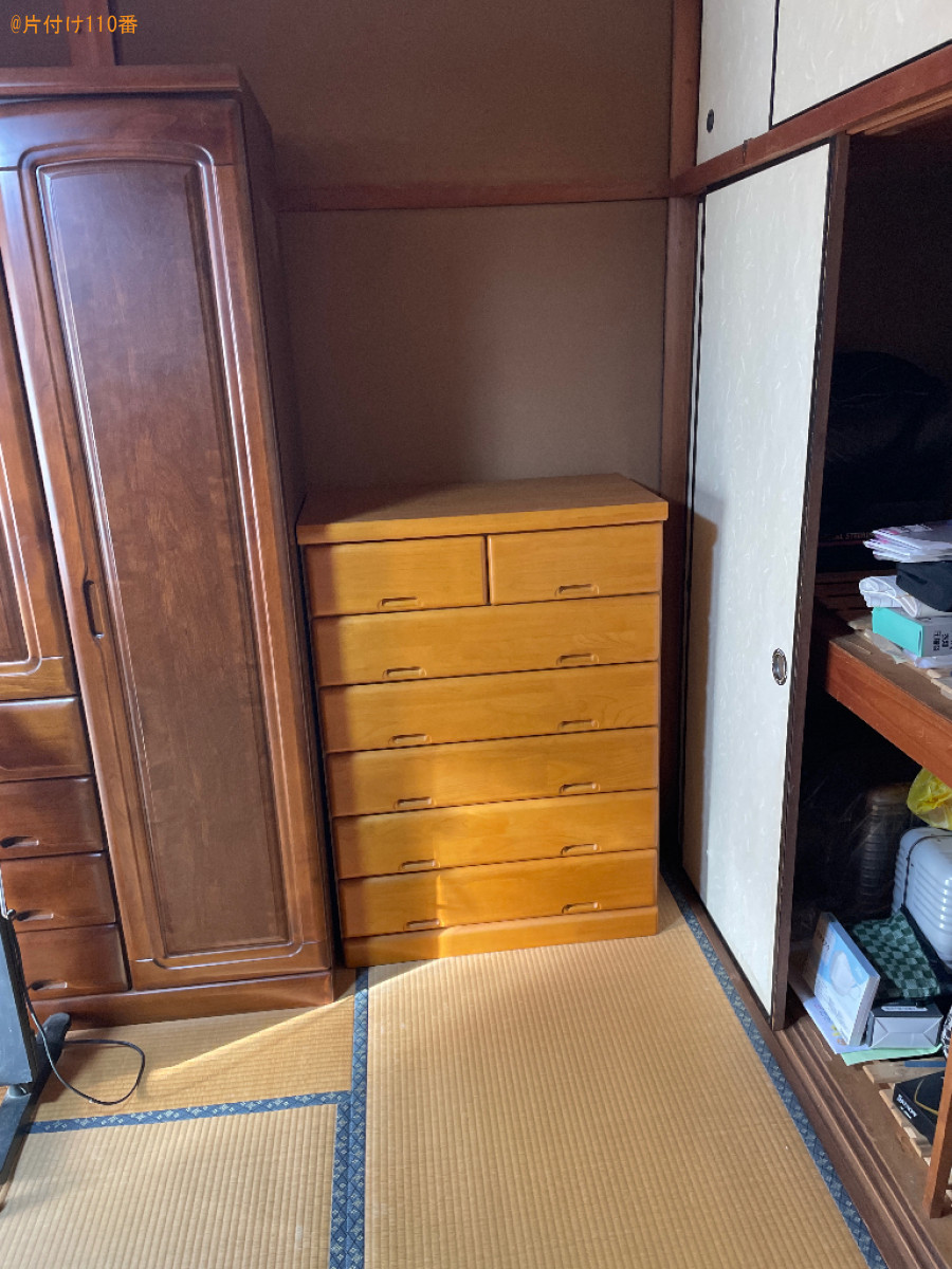 タンスを1階から2階へ、テレビを2階から1階へ移動する作業ご依頼