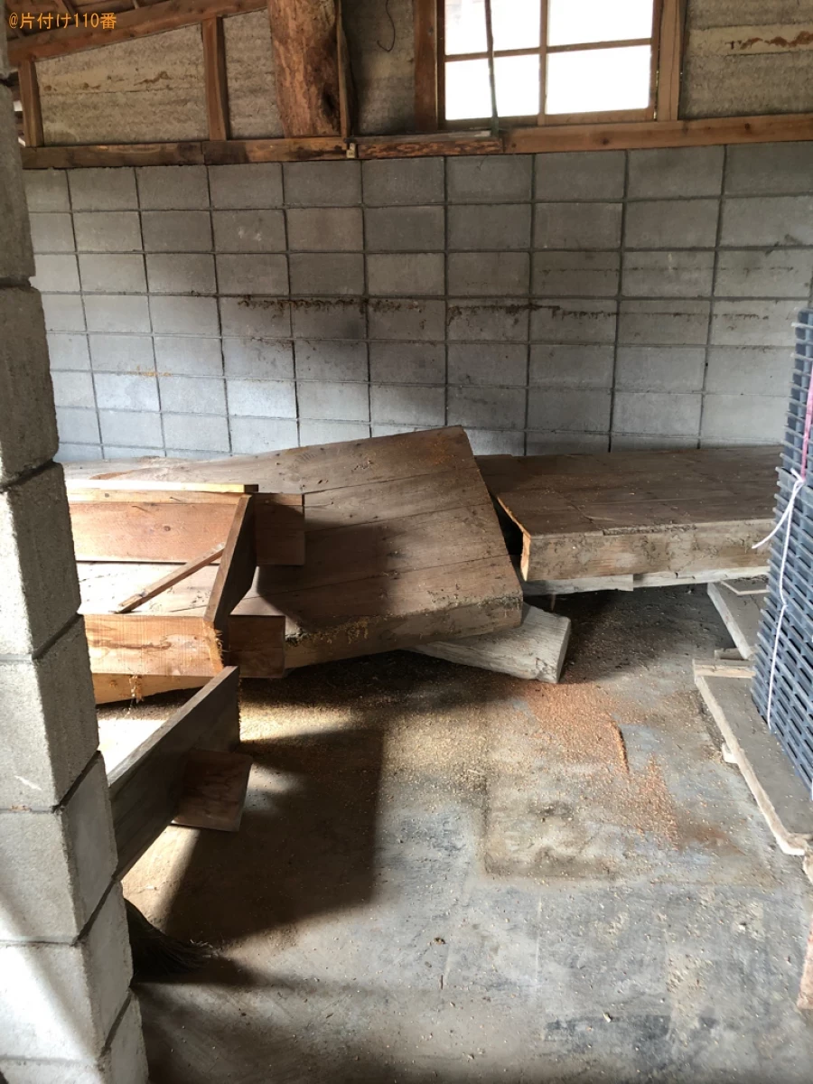 冷蔵庫、廃油、農機具、藁、たい肥、砂利等の回収・処分ご依頼